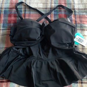 NWT Torrid black bikini top Size 1